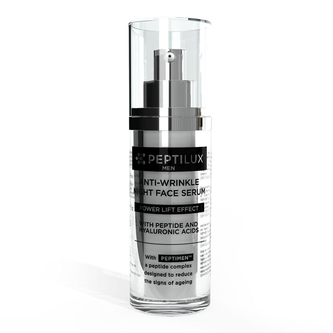 Peptilux Men - Anti-wrinkle "power lift effect" night face serum with PEPTIMEN™ - 30 ml