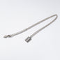'Precious Rectangles' rhodium-plated metal necklace